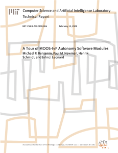 A Tour of MOOS-IvP Autonomy Software Modules Technical Report