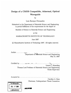 Design  of  a  CMOS  Compatible, ... Waveguide Luis  Enrique  Fernandez