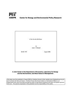 A New Era for Oil Prices by John V. Mitchell 06-014