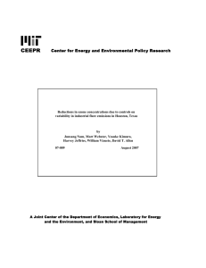 Reductions in ozone concentrations due to controls on