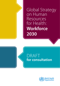 Global Strategy on Human Resources for Health: