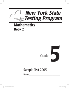 5  Mathematics Grade