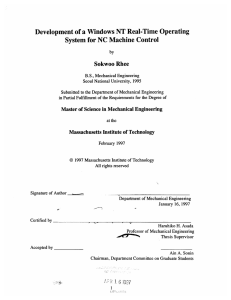 Development  of a Windows  NT Real-Time  Operating