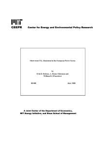 Short-term CO Abatement in the European Power Sector by