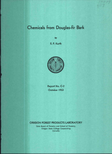 U hemicals crom Douglas-fir Bark Report No. C-2 October 1953
