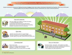 T urning Around Chronically Low-Performing Schools