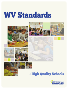 WV Standards High Quality Schools for Office of School Improvement