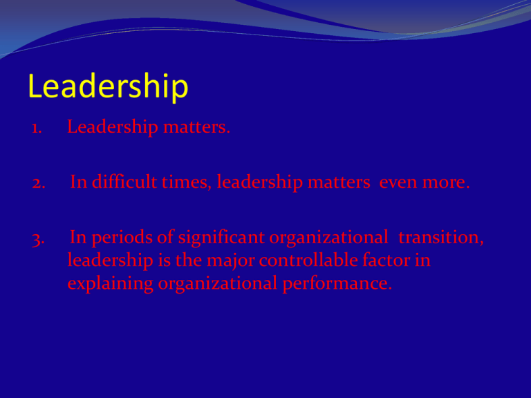 Leadership