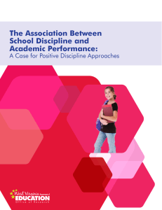 The Association Between School Discipline and Academic Performance: