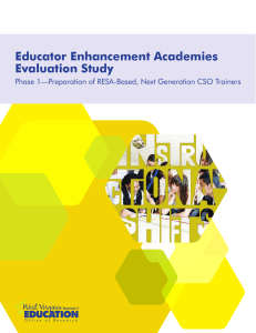 Educator Enhancement Academies Evaluation Study