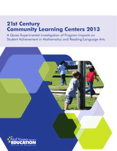 21st Century Community Learning Centers 2013