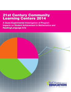 21st Century Community Learning Centers 2014