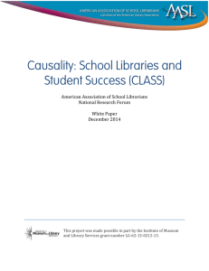 American Association of School Librarians National Research Forum White Paper
