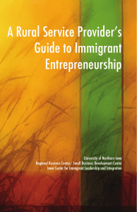 A Rural Service Provider’s Guide to Immigrant Entrepreneurship