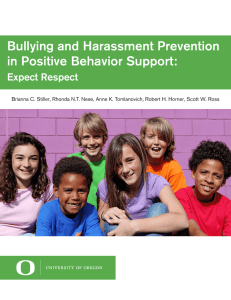 Bullying and Harassment Prevention in Positive Behavior Support: Expect Respect