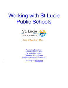 Working with St Lucie Public Schools