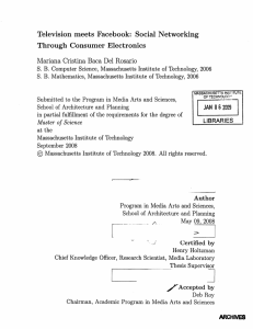 Television  meets  Facebook: Social  Networking