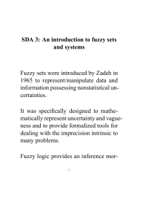 SDA 3: An introduction to fuzzy sets and systems