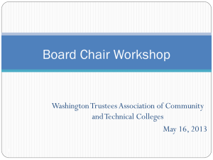 Board Chair PowerPoint