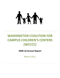 WASHINGTON COALITION FOR CAMPUS CHILDREN’S CENTERS (WCCCC)