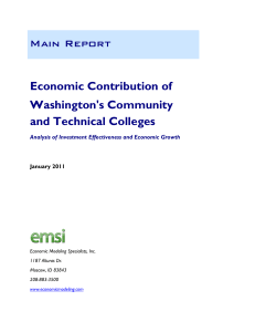 Economic Contribution of Washington's Community and Technical Colleges