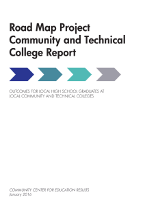 Road Map Project Community and Technical College Report