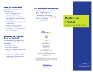 Why use mediation? For additional information: