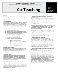 Co-Teaching  Fact Sheet