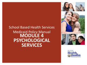 MODULE 4 PSYCHOLOGICAL SERVICES