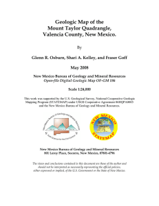 Geologic Map of the Mount Taylor Quadrangle, Valencia County, New Mexico. By