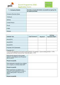 ASCENT Ascent Programme 2016 Application Form