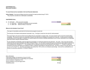 GAAP/WVEIS Entry Receivable Example 1