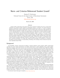 Norm- and Criterion-Referenced Student Growth
