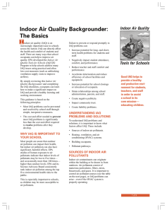 Indoor Air Quality Backgrounder: The Basics I