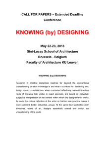 KNOWING (by) DESIGNING