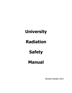 University  Radiation Safety