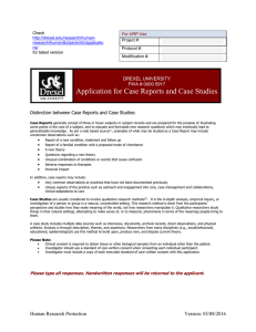 Application for Case Reports and Case Studies  DREXEL UNIVERSITY