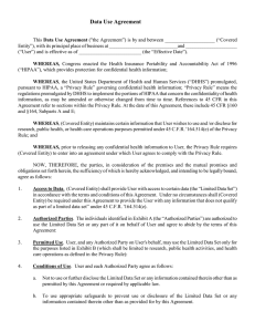 Data Use Agreement