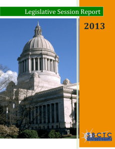 2013  Legislative Session Report