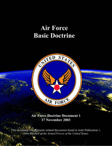 Air Force Basic Doctrine AFDD Template Guide 20 September 2002