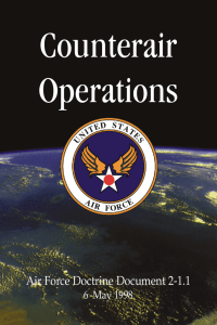 Counterair Operations Air Force Doctrine Document 2-1.1 6  May 1998