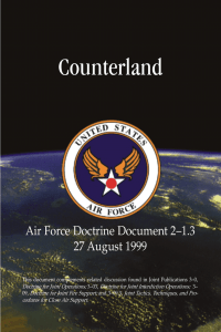 Counterland Air Force Doctrine Document 21.3 27 August 1999