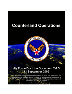 Counterland Operations AFDD Template Guide  Air Force Doctrine Document 2-1.3