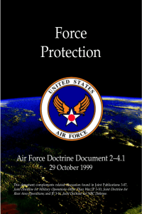 Force Protection Air Force Doctrine Document 24.1 29 October 1999