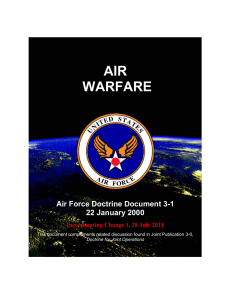 AIR WARFARE  Air Force Doctrine Document 3-1