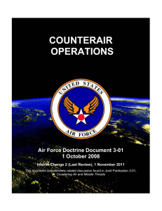 COUNTERAIR OPERATIONS  Air Force Doctrine Document 3-01