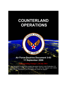 COUNTERLAND OPERATIONS  Air Force Doctrine Document 3-03