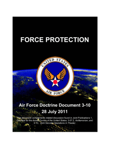 AFDD Template Guide FORCE PROTECTION  Air Force Doctrine Document 3-10