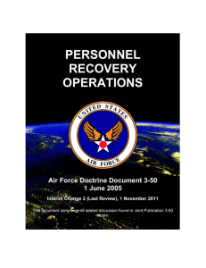 PERSONNEL RECOVERY OPERATIONS Air Force Doctrine Document 3-50