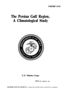 The Persian Gulf Region, Climatological Study A U.S. Mtrine